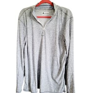Tallwoods‎ XL Sweatshirt Men Gray Pewter Lightweight L/S Part Zip NWT RV $55